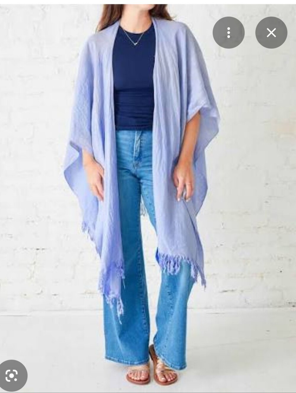 C & C California NWT Linen Wrap/Kimono/Coverup/Poncho/Ruana